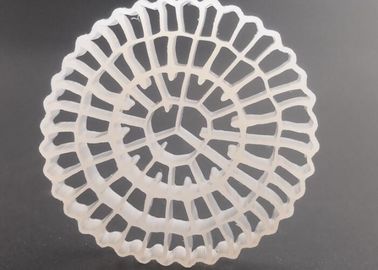 comprar grande área de superfície 25*4 mm e de cor branca, material virgem de HDPE MBBR biofilm media online manufacture