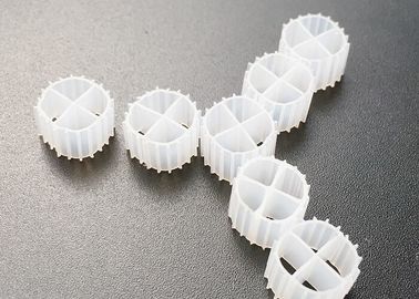 comprar PE Aquários à prova de choque MBBR Filtro de mídia cor branca fda portador 11 * 7MM MBBR Biofilm Carrier online manufacture