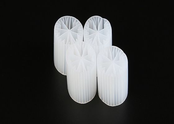 comprar Medios de filtragem de plástico virgem HDPE MBBR com boa superfície e cor branca online manufacture