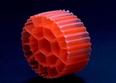 Economização de espaço Red Floating Filter Media K3 Filter Media Shock Resistance