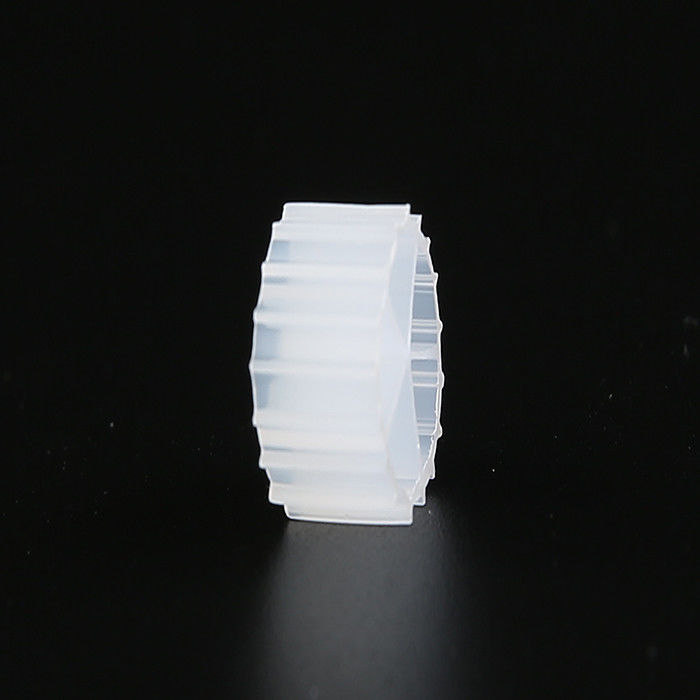 Biomédia MBBR de cor branca com material virgem HDPE Filtro de aquário Tratamento de águas residuais
