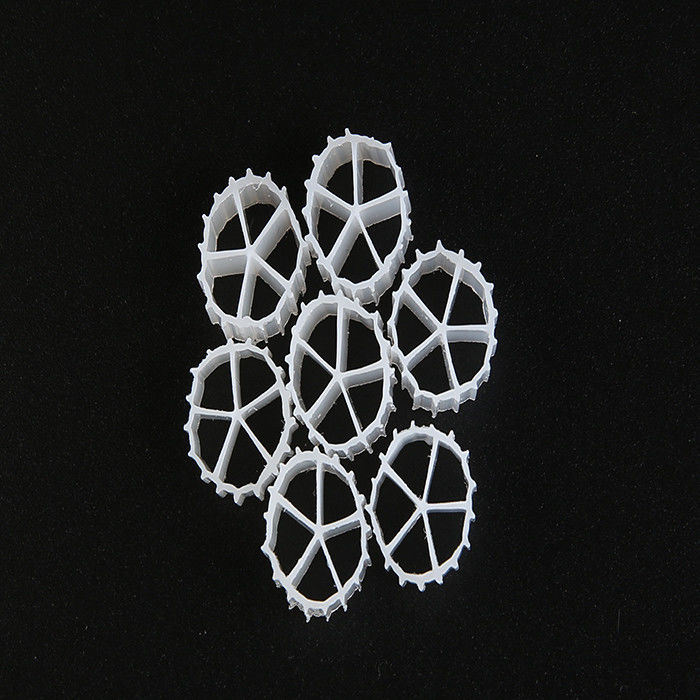 Medios de filtragem MBBR de cor natural e material virgem HDPE MBBR Bio Media para RAS 10 * 7mm