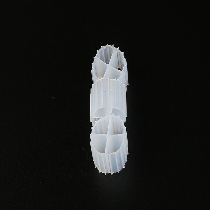 Materiais de filtro de plástico de cor branca virgem de HDPE MBBR Bio Balls para RAS