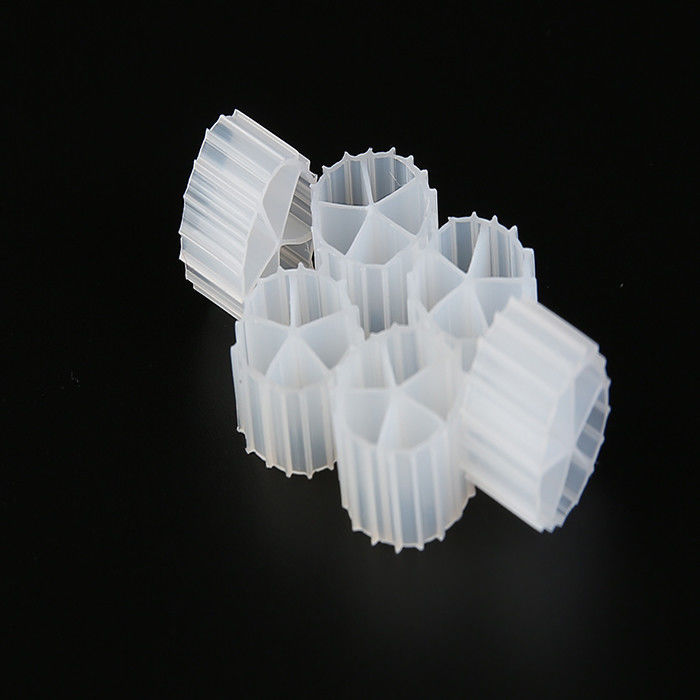 Medios de filtragem de plástico MBBR hidrófilos menor consumo de energia