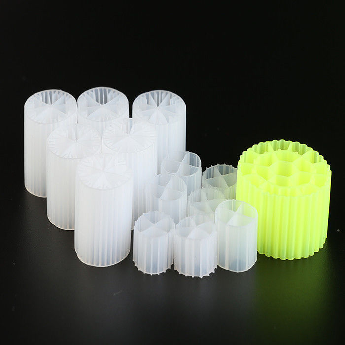 Materiais de filtro de plástico MBBR para aquário 25 mm x 12 mm