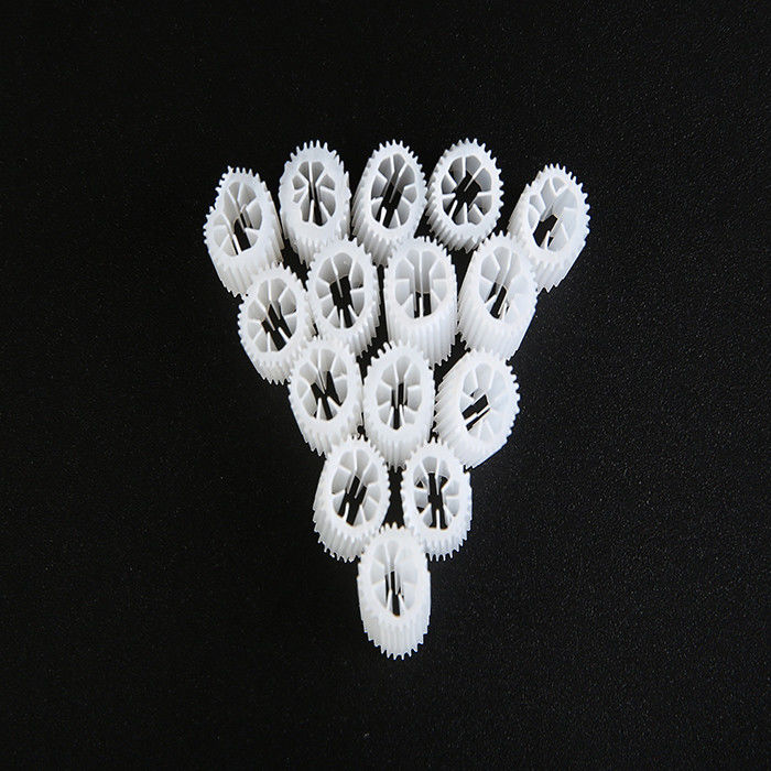 MBBR material de filtro de plástico com tamanho 5 mm x 10 mm e cor branca