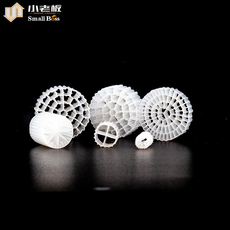 Medios de filtragem biológicos de plástico PE38 HDPE para tratamento de águas