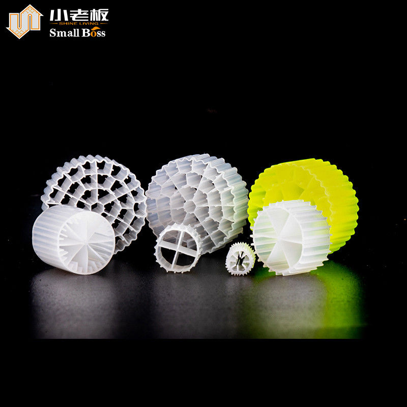 Medios de filtragem biológicos de plástico PE38 HDPE para tratamento de águas