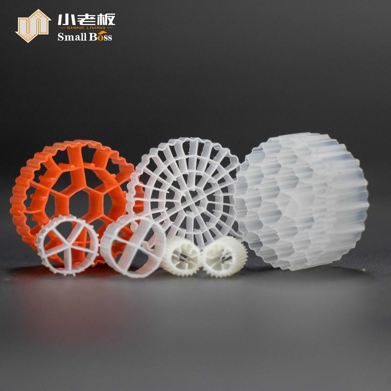 Filtro de Biomassa MBBR 25*10mm 38 Quartos Salmão Aquático Aquicultura Terrestre Transportador Flutuante