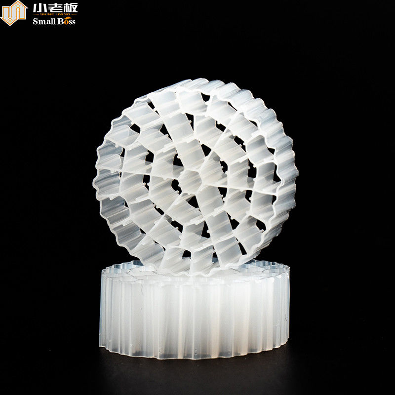 Medios de filtragem flutuantes PE37 de grande área de superfície específica para tratamento de águas residuais