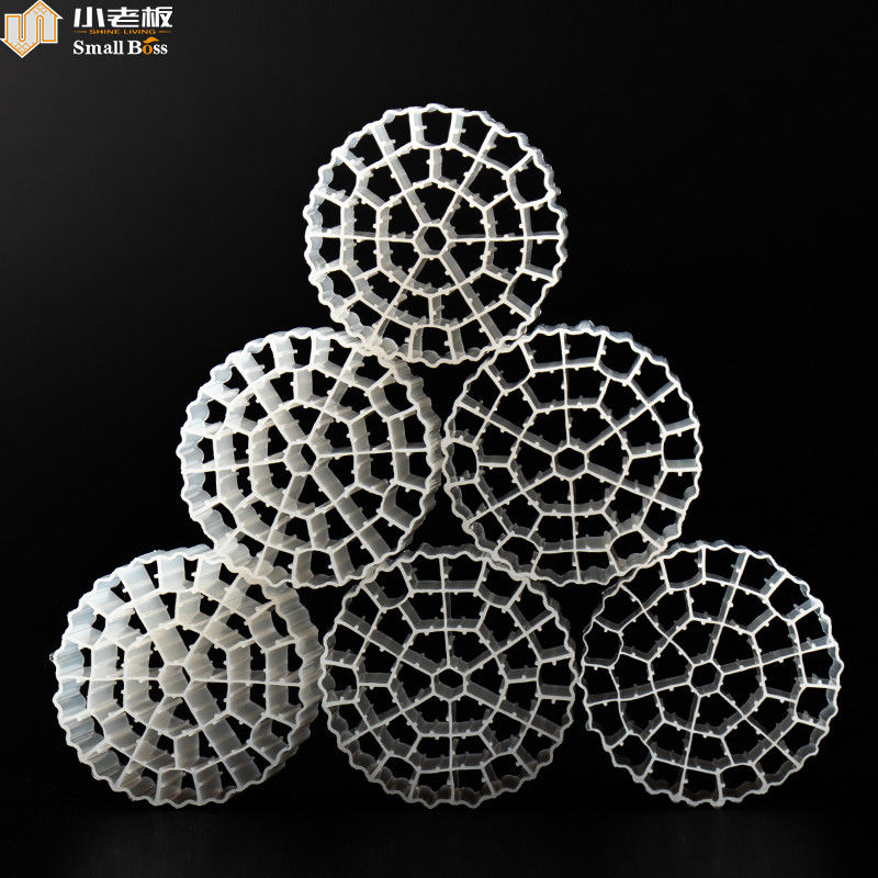 Medios de filtragem flutuantes PE37 de grande área de superfície específica para tratamento de águas residuais