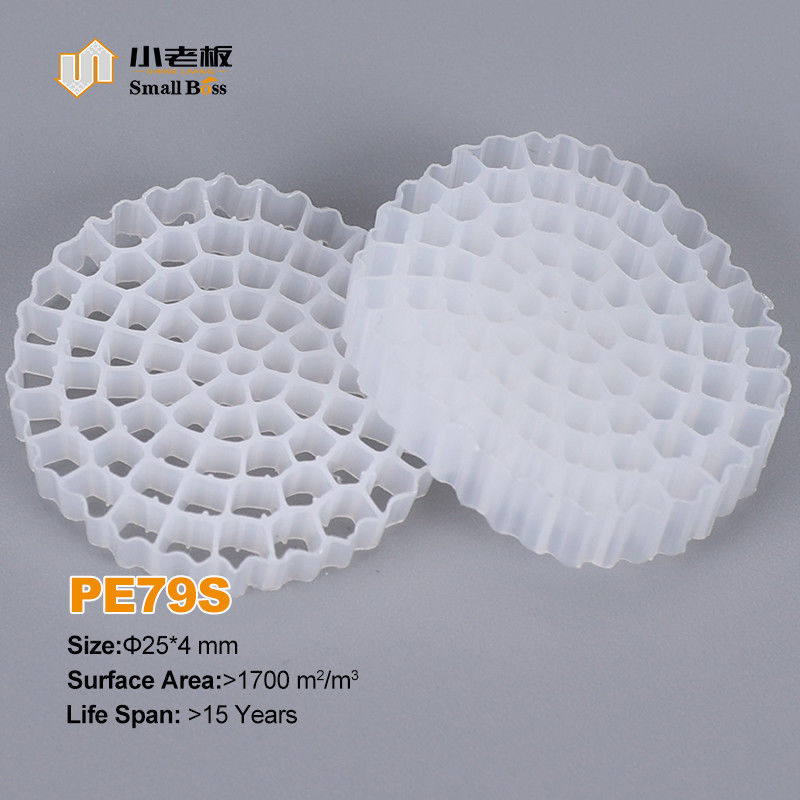 Material virgem de HDPE Mbbr Bio Media K5 Cor Branca Para Ifas Equipamento Filtro