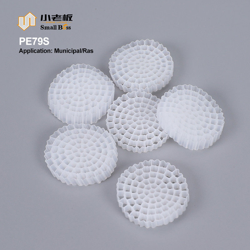 Material virgem de HDPE Mbbr Bio Media K5 Cor Branca Para Ifas Equipamento Filtro
