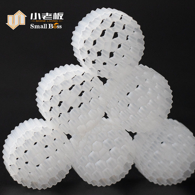 Material de plástico PE38 Biofilter de plástico MBBR Biotransportador para tratamento de águas residuais