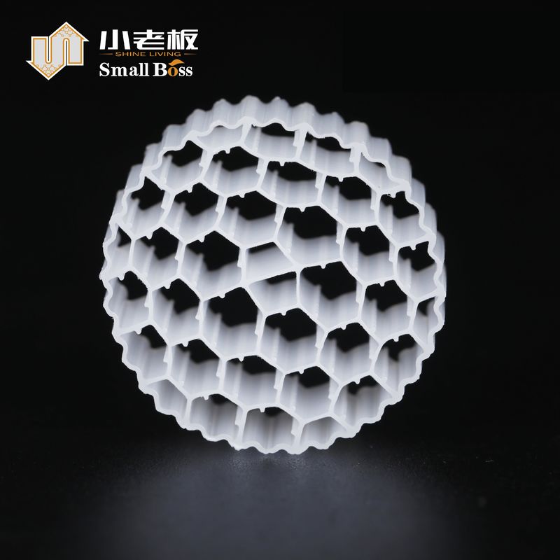 Material de plástico PE38 Biofilter de plástico MBBR Biotransportador para tratamento de águas residuais