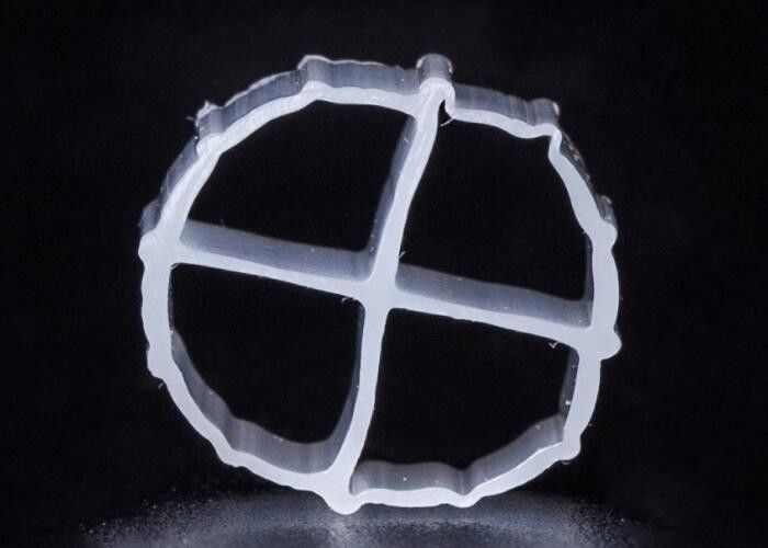 12*9mm MBBR Bio Filter Media com cor branca e bioballs virgem de material HDPE biopipe