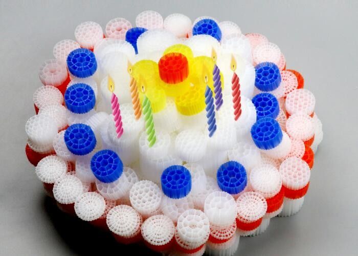 Alta eficiência MBBR Bio Media K1 Micro Media 12mm X 9mm Cor Branca