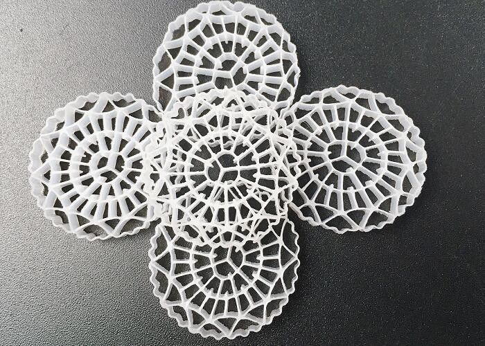 25*5mm K3 Filtro Media Hdpe Material Ifas Processo MBBR Bioballs