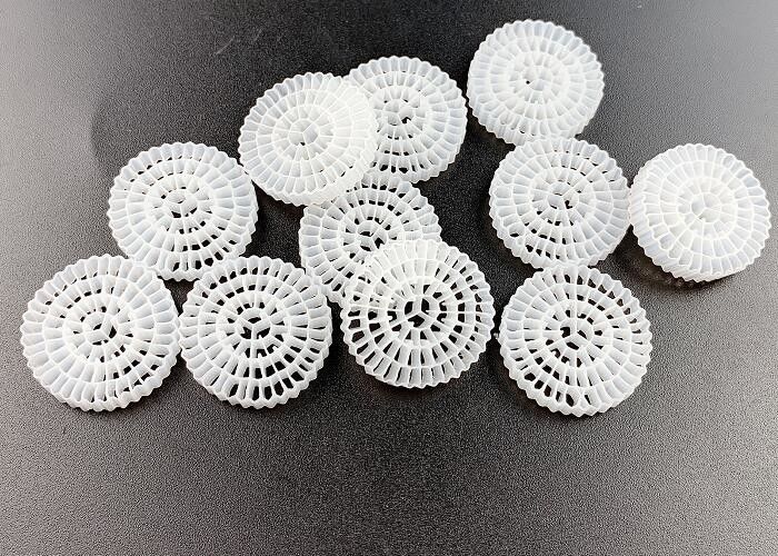 Grade de alimentos Hdpe seguro FDA Material flutuante MBBR Media Bio bolas Filtro de mídia