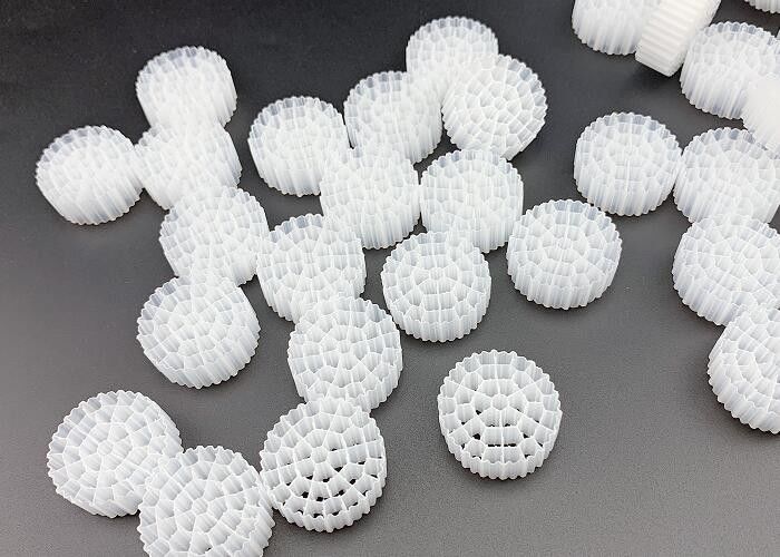 MBBR Bio Ball Sewage Treatment Filter Media de plástico 25*10MM