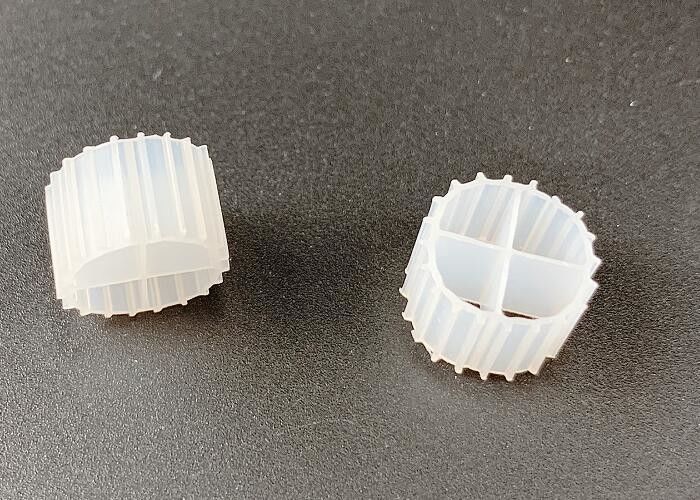 11*7mm MBBR Bio Filter Media K1 com cor branca e material virgem HDPE