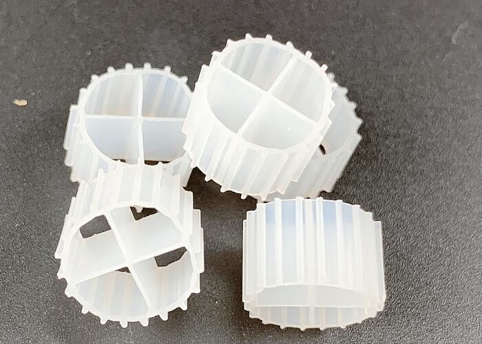 Biofilm Carrier MBBR Media de cor branca com Super Descarburization e material virgem HDPE