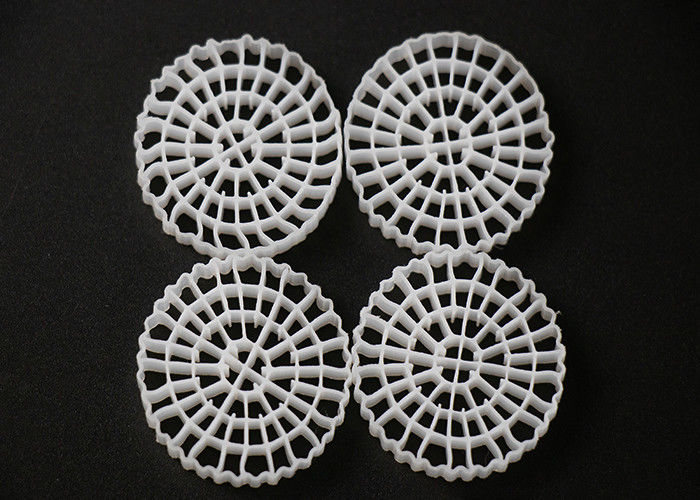 25*4mm PE64 K5 MBBR Bio Media K5 Cor Branca E Material virgem de HDPE Para Sistema RAS