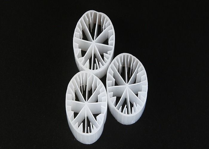 Material de plástico MBBR Bio Media virgem HDPE e cor branca 15*15mm Tamanho para água