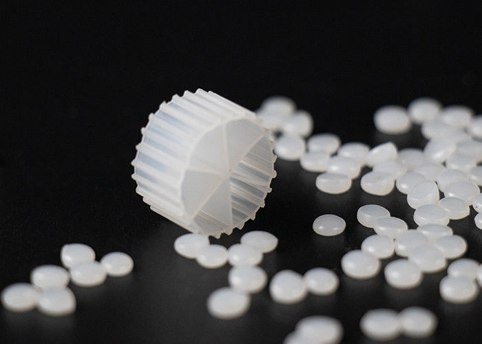 MBBR 100% virgem HDPE PE04 BIO Filter Media Branco Cor 0,98 g/Cm3
