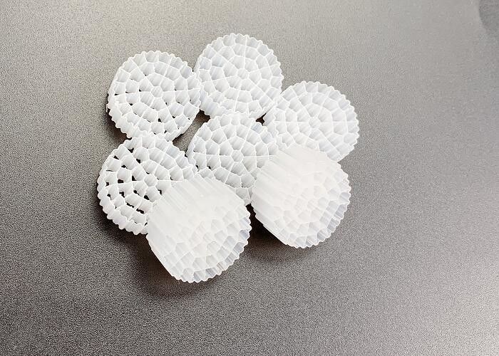 Medios de filtragem de águas residuais MBBR Leito móvel Biofilm Reator HDPE