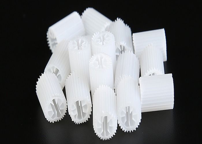 MBBR Bio Media Pesado Tamanho 5 * 10mm Virgem HIPS Material Plástico MBBR Filtro de Mídia