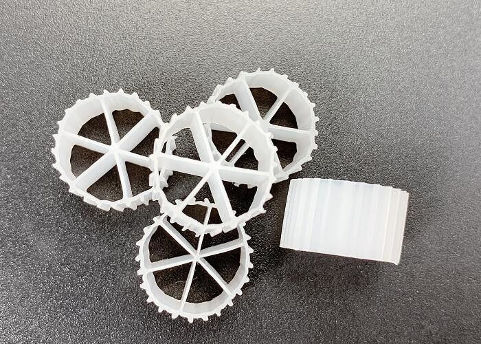 Mudança de cama Biofilm Reactor Tanque de aeração Flutuante Kaldnes Filter Media virgem HDPE